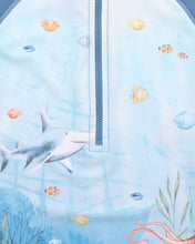 Load image into Gallery viewer, Flinn Ocean Scene Swim Sunsuit