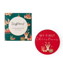 Load image into Gallery viewer, Reindeer Reversible Single Milestone Card