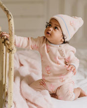 Load image into Gallery viewer, Midnight Daisy Knitted Romper