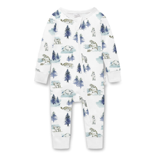 Load image into Gallery viewer, Snow Animals Zip Romper