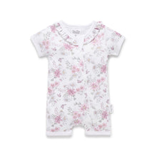 Load image into Gallery viewer, Daisy Floral SS Zip Romper