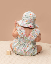 Load image into Gallery viewer, Budgie Blue Floral Bodysuit