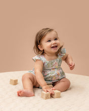 Load image into Gallery viewer, Budgie Blue Floral Bodysuit