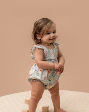 Load image into Gallery viewer, Budgie Blue Floral Bodysuit