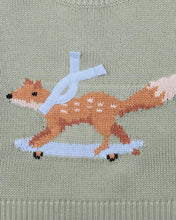 Load image into Gallery viewer, Skating Fox Knitted Jumper