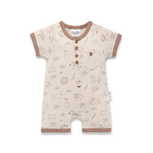 Load image into Gallery viewer, Safari Henley Romper