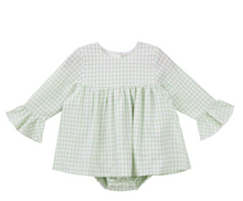 Load image into Gallery viewer, Isla Gingham L/S Romper