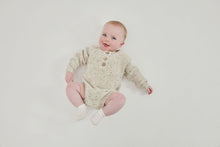 Load image into Gallery viewer, Natural Fleck Knit Romper