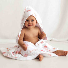 Load image into Gallery viewer, Organic Hooded Baby Towel - Ballerina