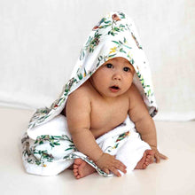 Load image into Gallery viewer, Organic Hooded Baby Towel - Eucalypt