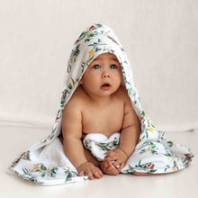 Load image into Gallery viewer, Organic Hooded Baby Towel - Eucalypt