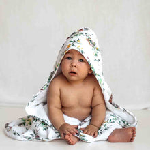Load image into Gallery viewer, Organic Hooded Baby Towel - Eucalypt