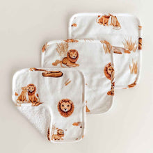 Load image into Gallery viewer, Organic Wash Cloths 3pk - Lion