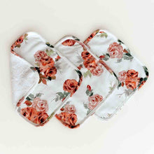 Load image into Gallery viewer, Organic Wash Cloth 3pk - Rose Bud