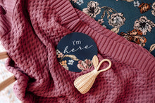 Load image into Gallery viewer, Diamond Knit Baby Blanket - Mauve