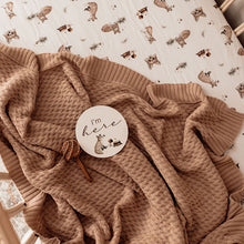 Load image into Gallery viewer, Diamond Knit Baby Blanket - Hazelnut