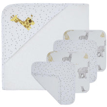 Load image into Gallery viewer, 5 Piece Bath Gift Set - Pitter Patter Giraffe