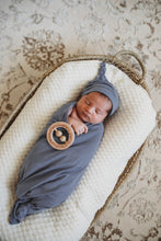 Load image into Gallery viewer, Jersey Wrap & Beanie Set - Indigo