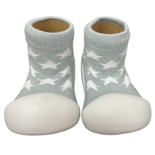 Load image into Gallery viewer, Rubber Soled Socks - Grey Star