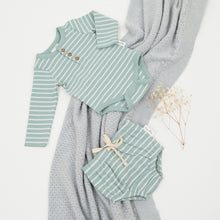 Load image into Gallery viewer, Baby Blue Heirloom Knit Blanket