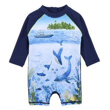 Load image into Gallery viewer, Whale LS Sunsuit