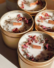 Load image into Gallery viewer, Botanical Art Tin Candle