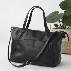 Catherine Carryall Tote/Nappy Bag - Black