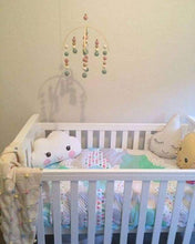 Load image into Gallery viewer, Dusty Pink, Mint, White & Gold Felt Ball Mobile