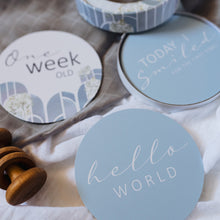 Load image into Gallery viewer, Eventide & Ice Blue Reversible Milestone Cards