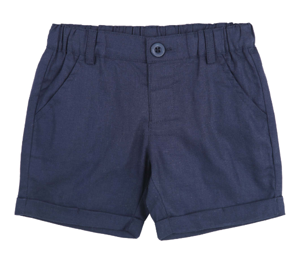 Finley Linen Shorts - Navy