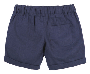 Finley Linen Shorts - Navy
