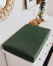 Load image into Gallery viewer, Fitted Bassinet & Change Mat Cover - Olive Green