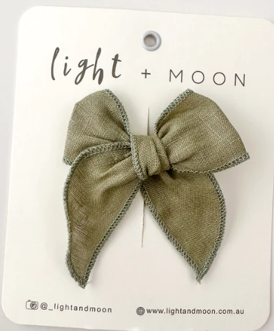 Forest Green Bow Alligator Clip