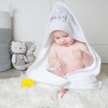 Load image into Gallery viewer, Hooded Towel - Grey Stripe