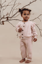 Load image into Gallery viewer, Pink Ruffle Knit Legging