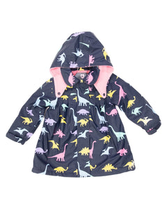 Pink Dino Colour Changing Raincoat