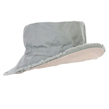 Load image into Gallery viewer, Khaki Frayed Bucket Hat