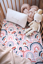 Load image into Gallery viewer, Fitted Cot Sheet - Rainbow Baby