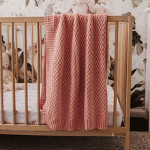 Load image into Gallery viewer, Diamond Knit Baby Blanket - Rosa