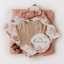 Load image into Gallery viewer, Rosette & Pink Sand Reversible Milestone Cards