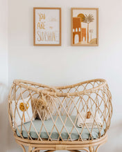 Load image into Gallery viewer, Fitted Bassinet & Change Mat Cover - Sage