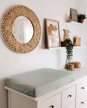 Load image into Gallery viewer, Fitted Bassinet & Change Mat Cover - Sage
