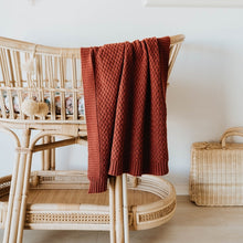 Load image into Gallery viewer, Diamond Knit Baby Blanket - Umber
