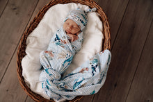 Load image into Gallery viewer, Jersey Wrap & Beanie Set - Whale