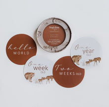 Load image into Gallery viewer, Woodland & Cocoa Reversible Milestone Cards