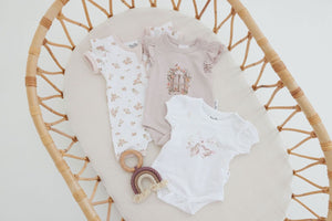 Blossom Print Puff Onesie