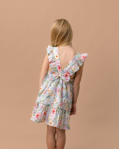 Budgie Blue Floral Dress