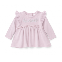 Load image into Gallery viewer, Pink Embroidered Ruffle Top