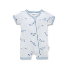 Load image into Gallery viewer, Under The Sea Zip Romper
