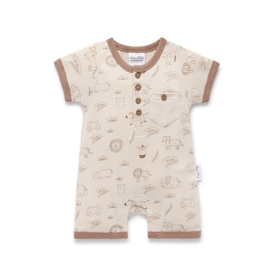 Safari Henley Romper